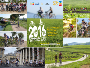 Affiche - Année du vélo en Côte d'Or