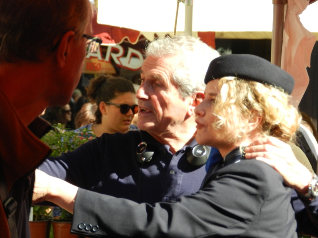 Chacun sa vie, film de Claude Lelouch - Tournage sur le marché de Beaune