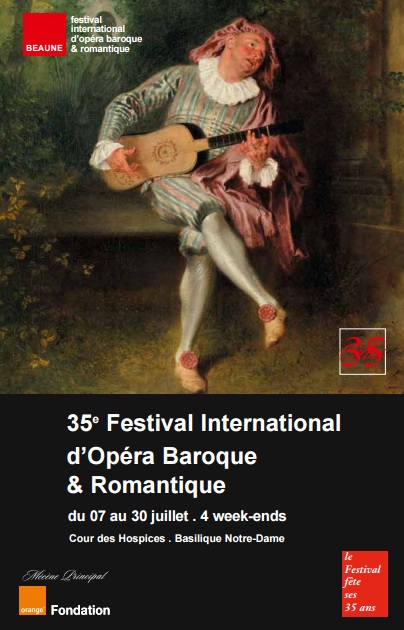 Affiche festival opéra baroque Beaune 2017
